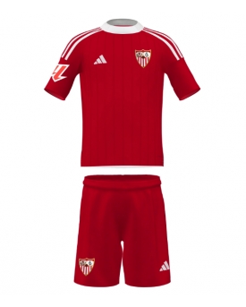 Billige Fotballdrakt Sevilla Replika Bortedraktsett Barn 2025-26 Kortermet (med bukser)